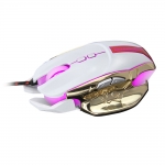 Gold white LED gaming mouse